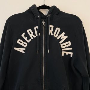 Abercrombie and Fitch Navy Zip-Up Hoodie
